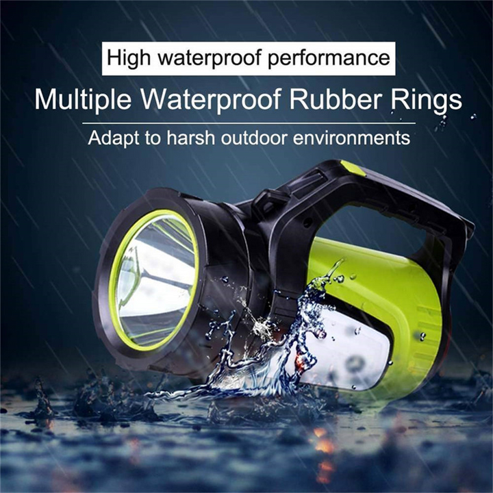 Linterna LED doble cara, luz frontal brillante para trabajo y actividades al aire libre, impermeable.