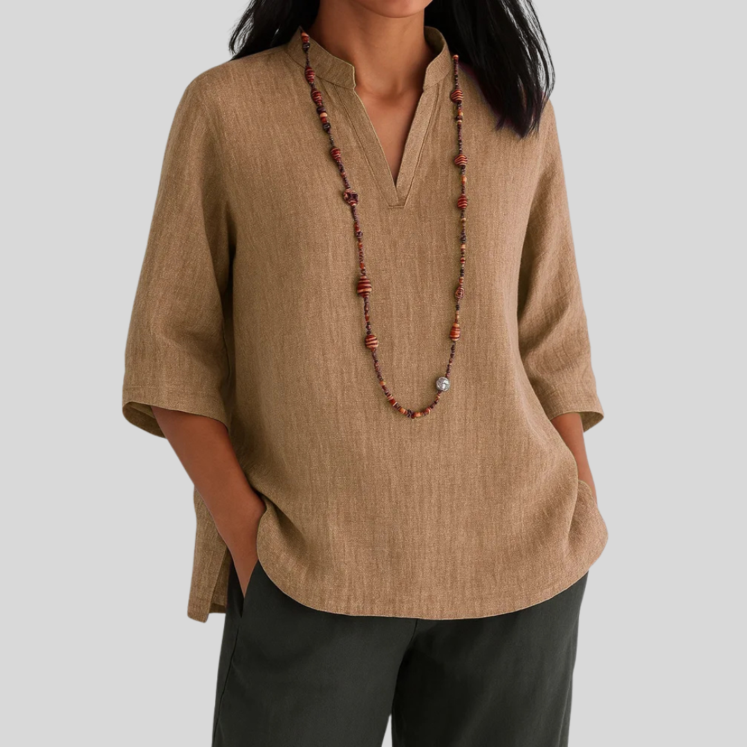 Blusa de mujer elegante y moderna, ideal para un look versátil. Comodidad y estilo para cualquier ocasión.