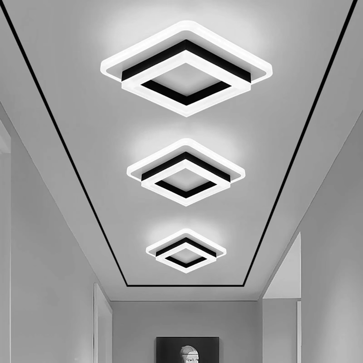 Luz de techo LED regulable, crea un ambiente moderno y acogedor.