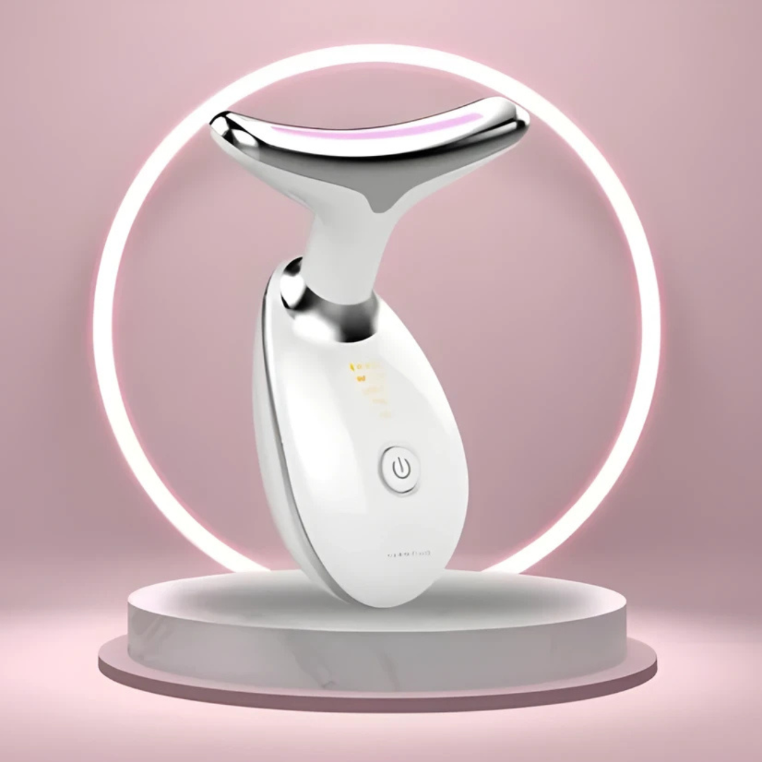 Escultor facial con luz LED para mejorar la firmeza de la piel y un lifting facial. Tecnología EMS.