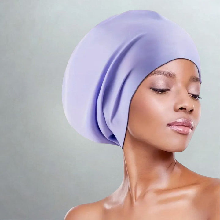 Comodidad XL: gorro de natación AquaDome de silicona para cabello abundante. Impermeable, protege en piscina.
