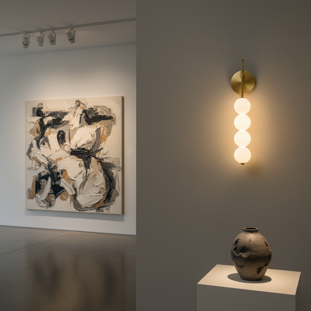 Aplique de pared LED de diseño minimalista, perfecto para iluminación interior y decoración moderna.