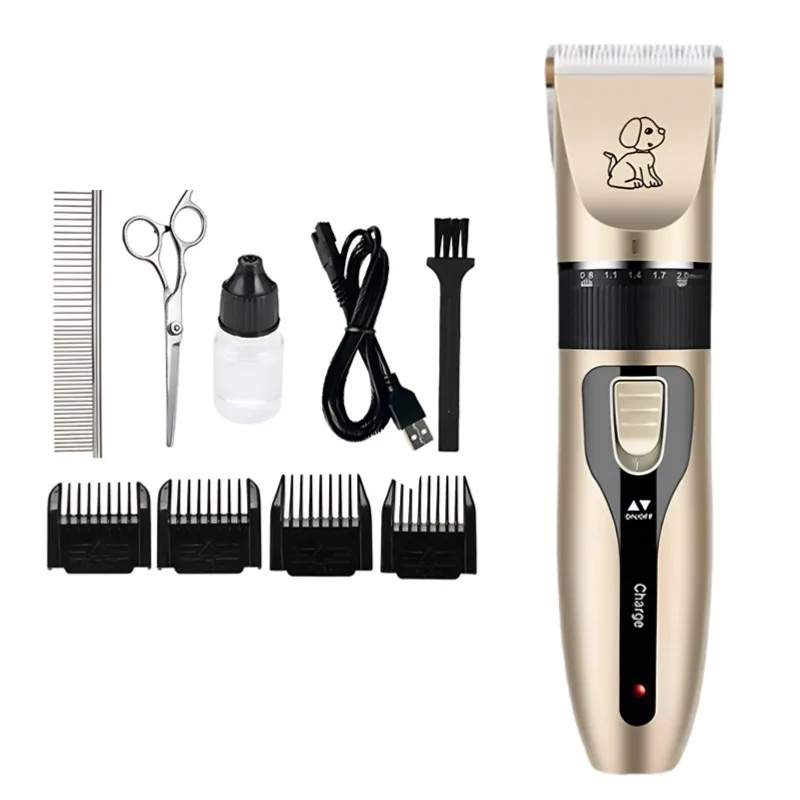 Kit de aseo para perros silencioso, cortapelos profesional inalambrico para un grooming sin estrés.