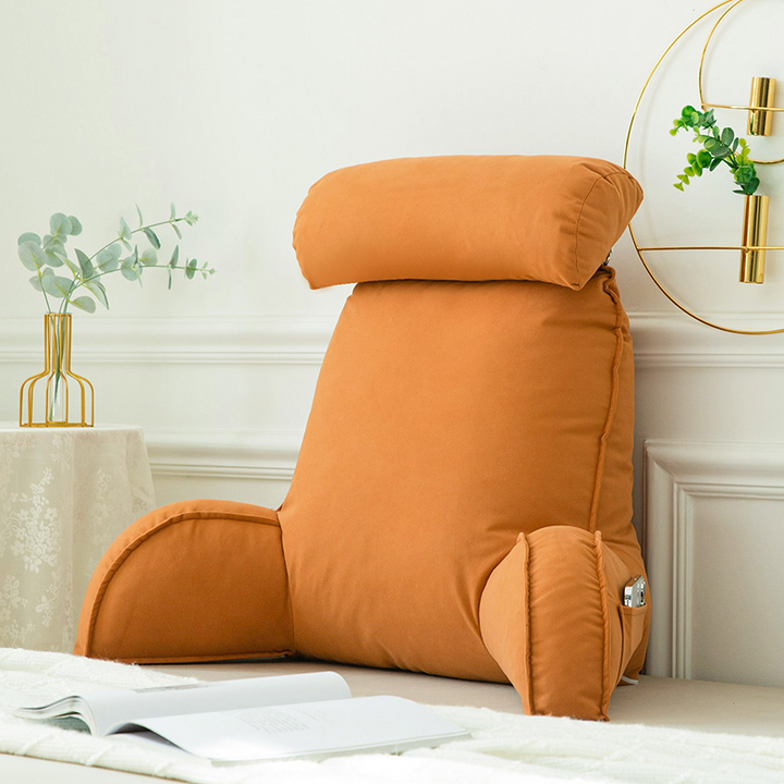 Soporte de espalda ergonómico para postura saludable, almohada lumbar unisex de seda helada para alivio.