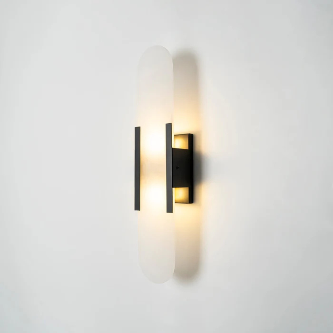 Decoración de pared con aplique LED de mármol, luz moderna que realza cualquier espacio interior.