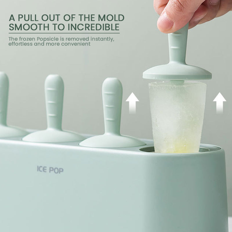 Moldes de silicona fáciles de usar para paletas y helados. Crea postres caseros de repostería refrescante.