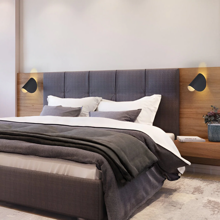 Lámpara de pared LED moderna y minimalista. Perfecta para iluminación interior decorativa y eficiente.