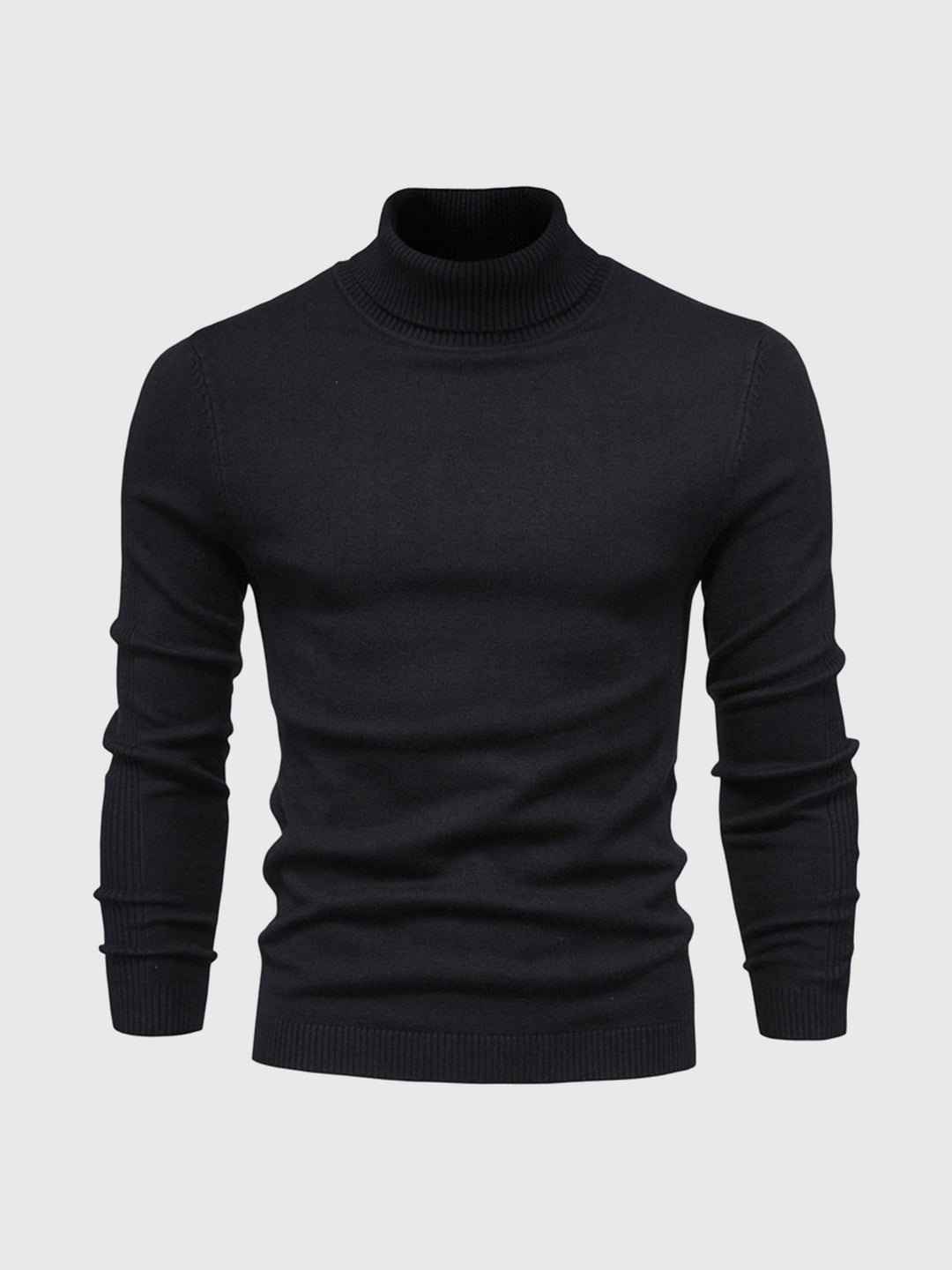 DAVARO: Jersey de hombre, cuello alto slim fit, versátil para armario de invierno.