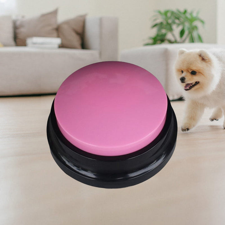 Entrena a tu mascota con un botón de grabación de voz. Juguete divertido y educativo para ellos.