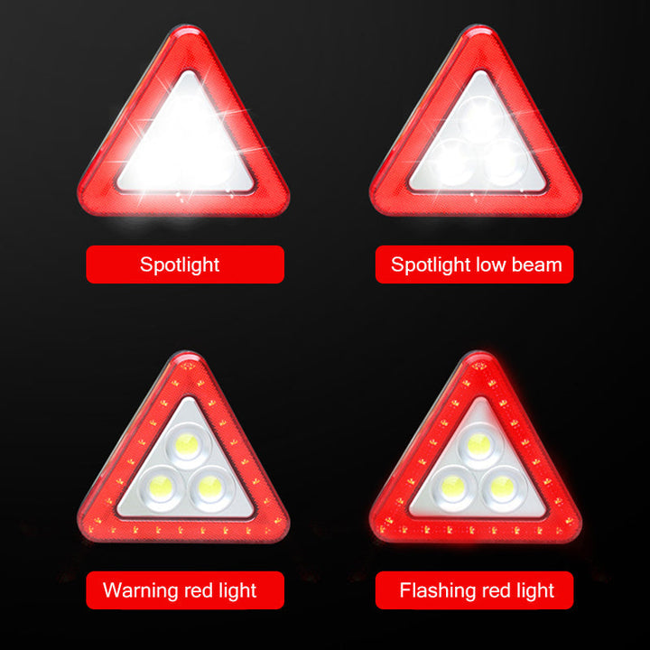 Kit de seguridad vial LED para automóvil, esencial para emergencias, incluye luz y funciones SOS.