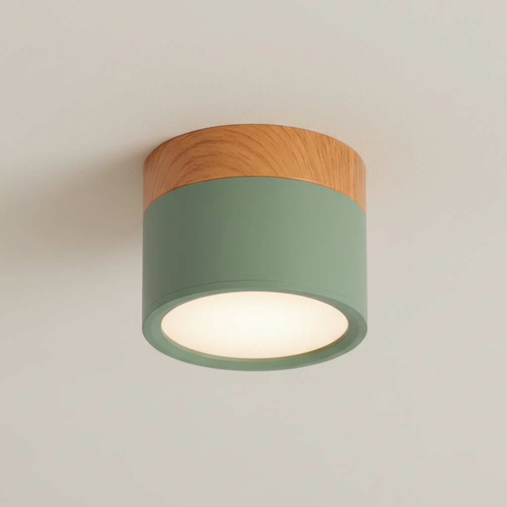 Foco LED empotrado minimalista, para techos. Diseño contemporáneo, luz de acento.