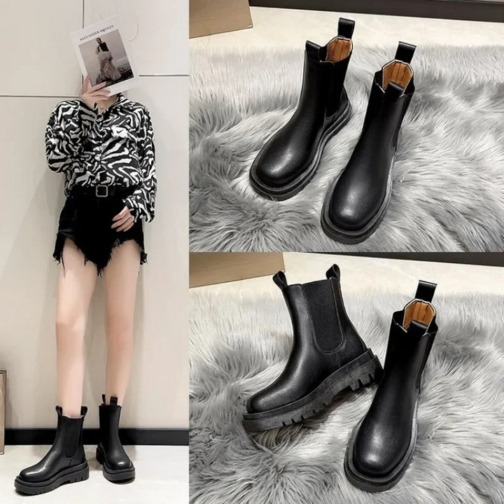 Calzado de mujer Botas Chelsea Nerea. Estilo urbano-chic para otoño-invierno con suela gruesa y confort.