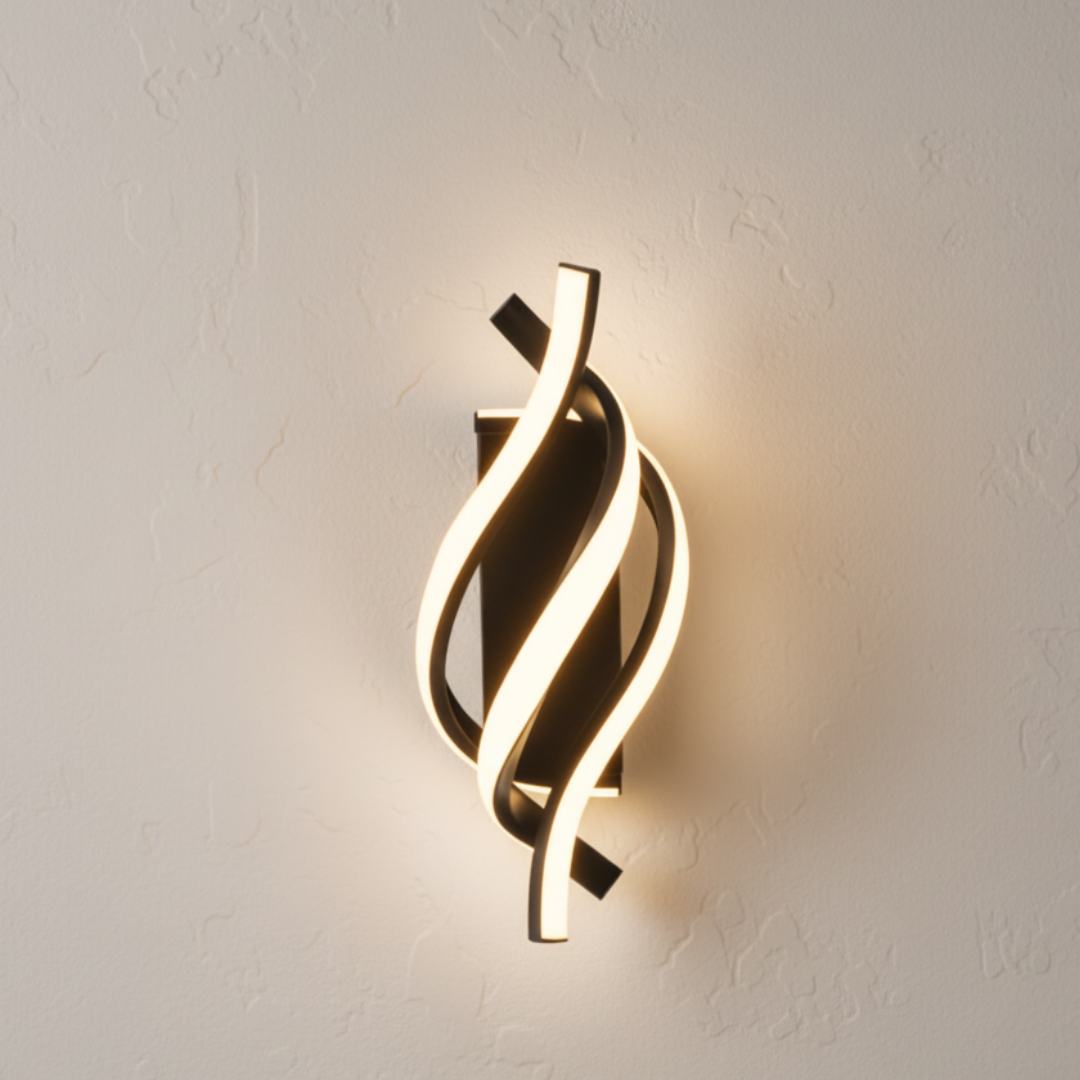 Aplique LED de pared con luz natural para pasillo, diseño elegante y moderno.