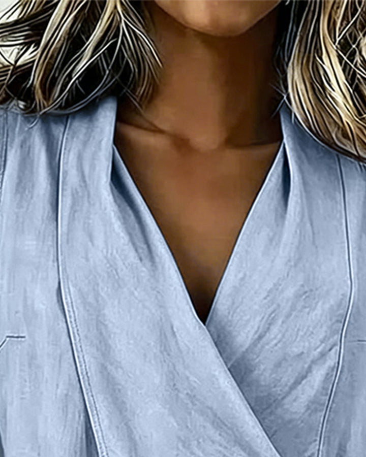 Top sin mangas femenino y elegante, estilo fluido. Ideal para moda casual de mujer en verano.