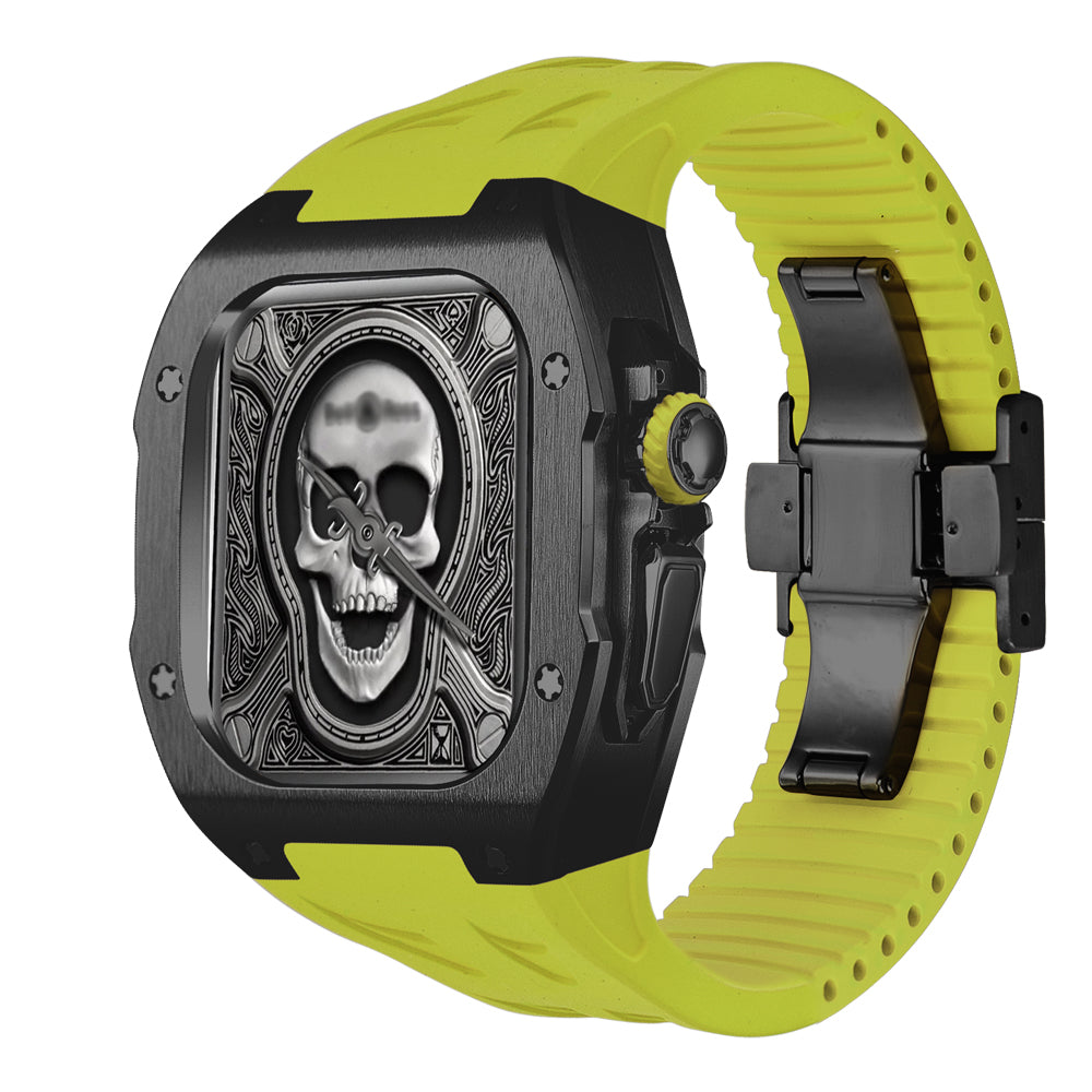 Caja protectora de titanio y correa de fluorocaucho para Smartwatch Ultra 49mm. Seguridad total.