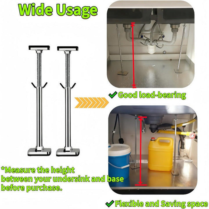 Kit de instalación fácil para fregadero bajo encimera, ajustable y reforzado, universal.
