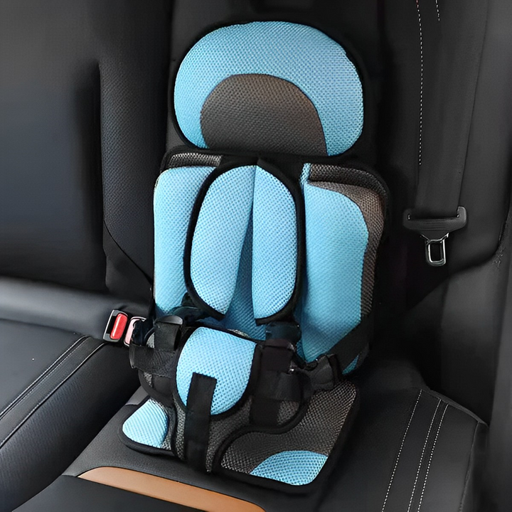 Asiento infantil de viaje con algodón, silla auto plegable y ligera, confort para los niños.