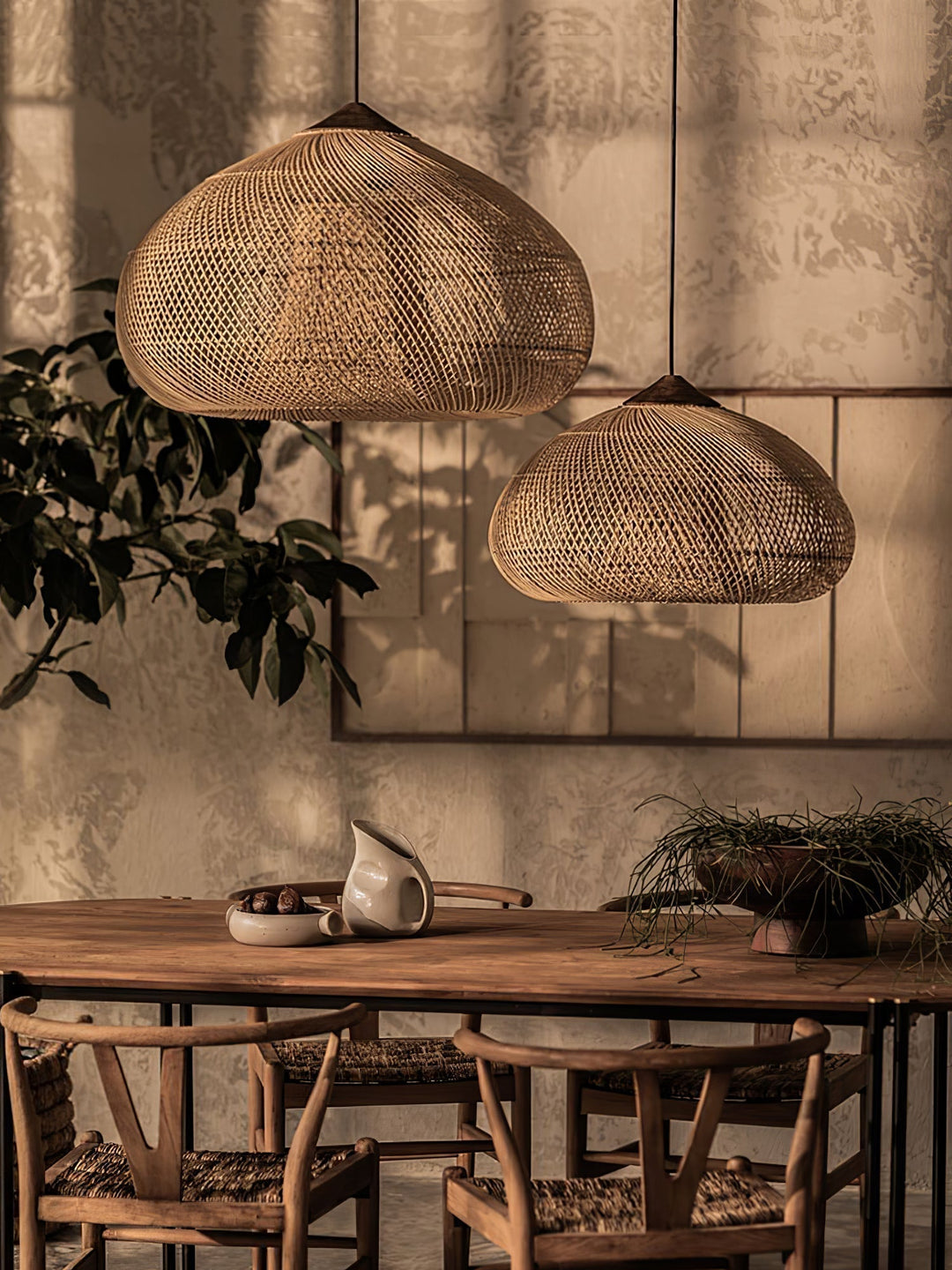 Lámpara de techo artesanal bohemia, luz colgante que añade calidez a tu decoración.