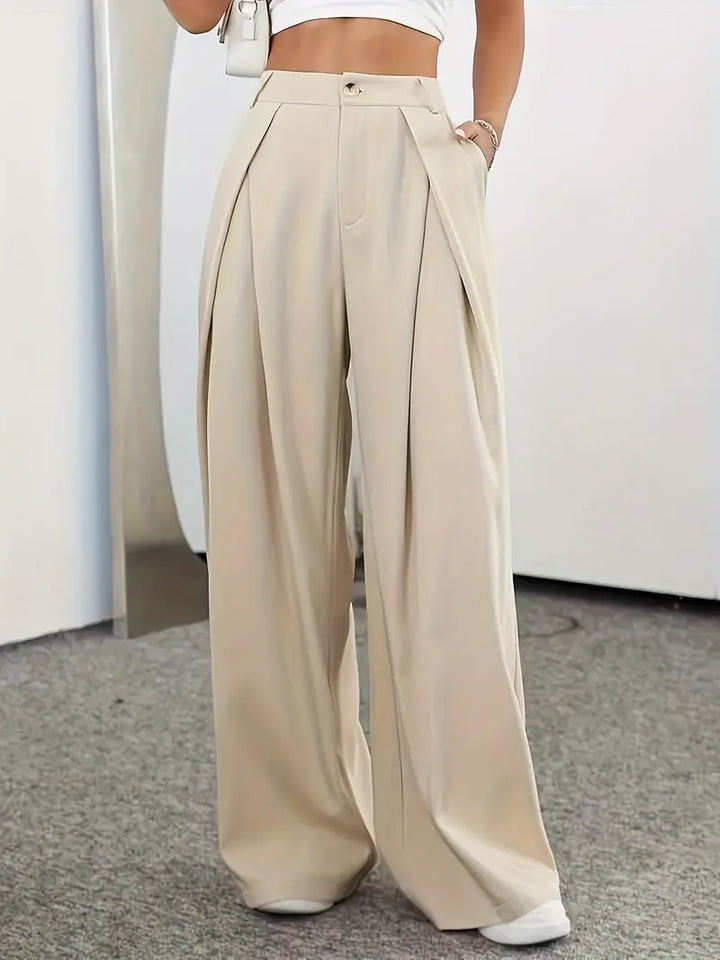 Ropa femenina: pantalón Nadia de pierna recta. Estilo moderno, cómodo y elegante. Versátil para el día a día.