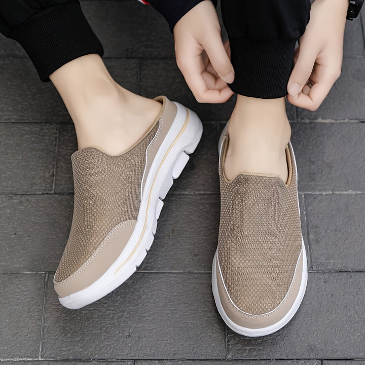 Calzado cómodo de hombre, sandalias ortopédicas con soporte, ideal para pies cansados.