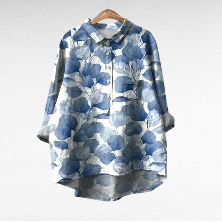 Blusa de mujer vintage casual, diseño elegante y cómodo. Perfecta para el estilo de primavera/verano.