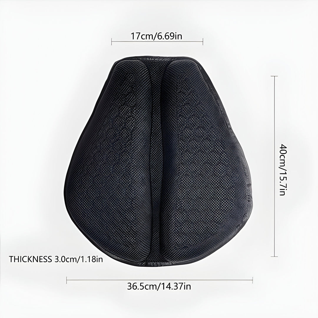 Disfruta de viajes largos con esta almohadilla de gel transpirable para asiento de motocicleta. Máximo confort.