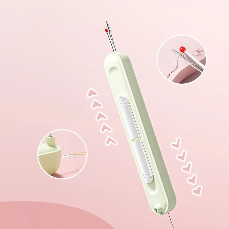 Set de costura: enhebrador de agujas y descosedor. Accesorio de costura para proyectos diy.