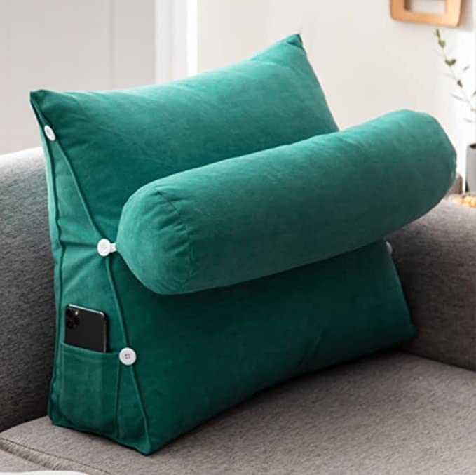 Almohada de cuña ajustable para la cama, ofrece soporte terapéutico, reduce el dolor de espalda y mejora el descanso.