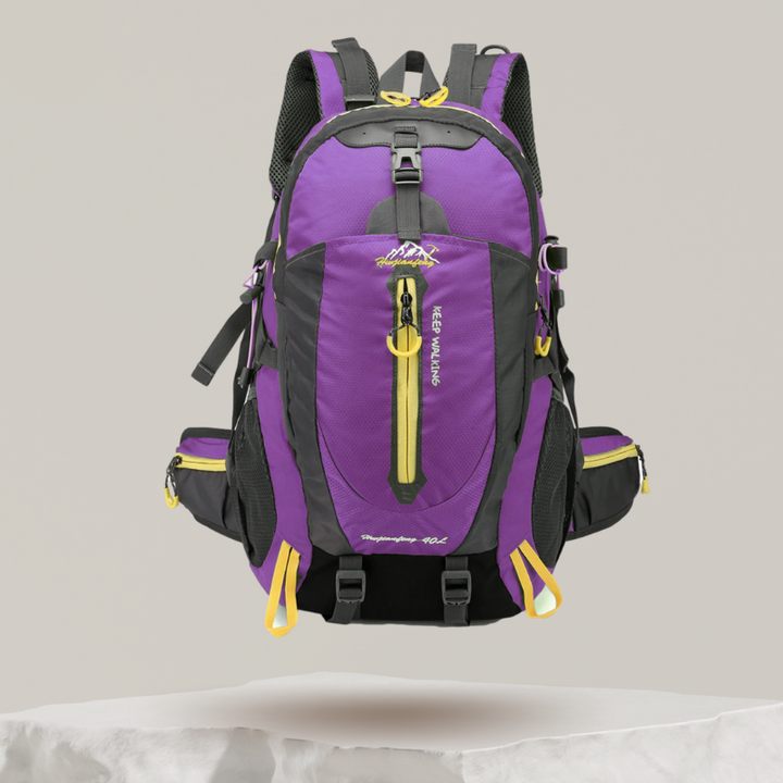 Mochila impermeable para senderismo y aventura. Perfecta para viajes, trekking y montaña. Comodidad y durabilidad unisex.