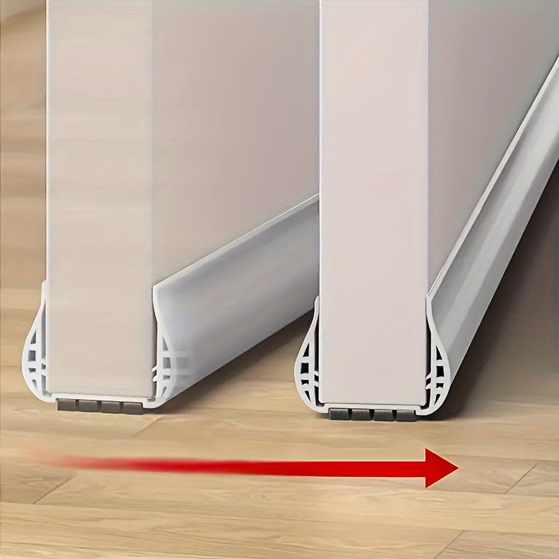 Tope de puerta deslizante antipolvo para proteger el suelo y mantener el calor.