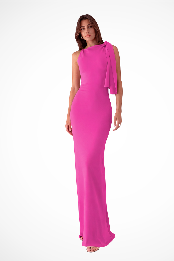Vestido maxi de mujer, estilo chic y formal, perfecto para bodas, fiestas y ocasiones especiales.
