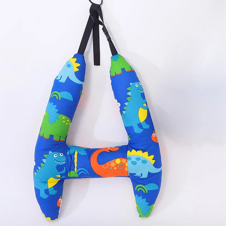 Almohada de viaje divertida para niños. Soporte cervical confortable y seguro en todos los transportes.
