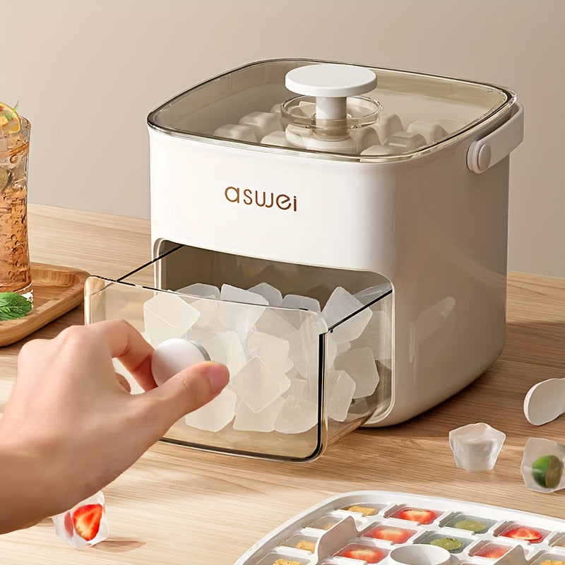 Máquina de hielo rápida y eficiente para el hogar. Fabricador compacto para cualquier cocina, ideal para el verano.