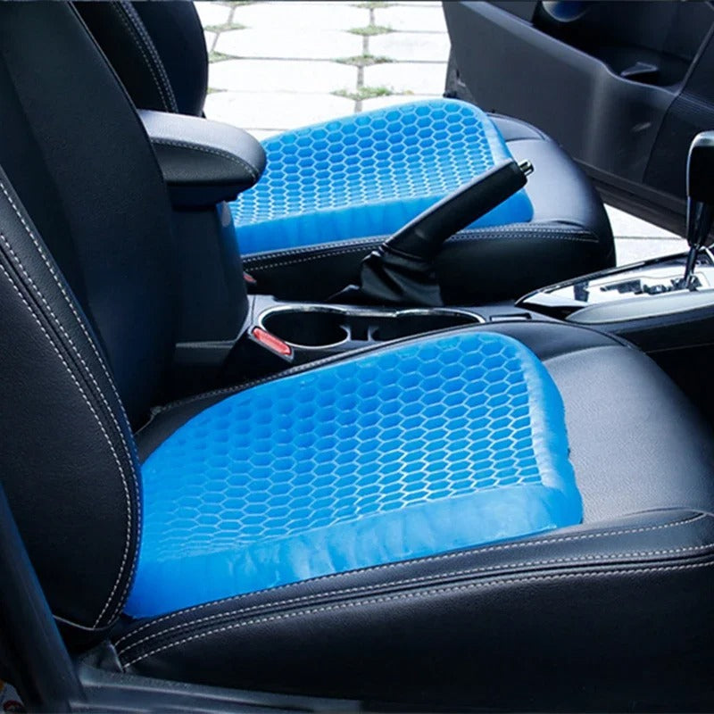 Cojín de gel ortopédico para alivio del dolor de coccix y soporte lumbar. Ideal para silla de oficina.