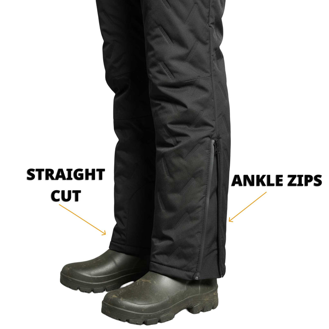 Pantalones de hombre impermeables y térmicos con forro polar. Perfectos para senderismo, caminata y deportes en invierno.