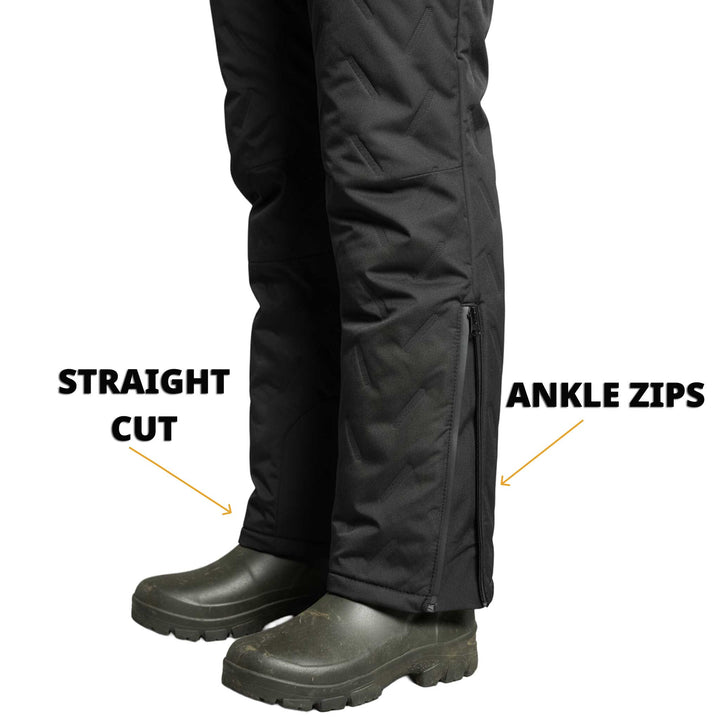 Pantalones de hombre impermeables y térmicos con forro polar. Perfectos para senderismo, caminata y deportes en invierno.