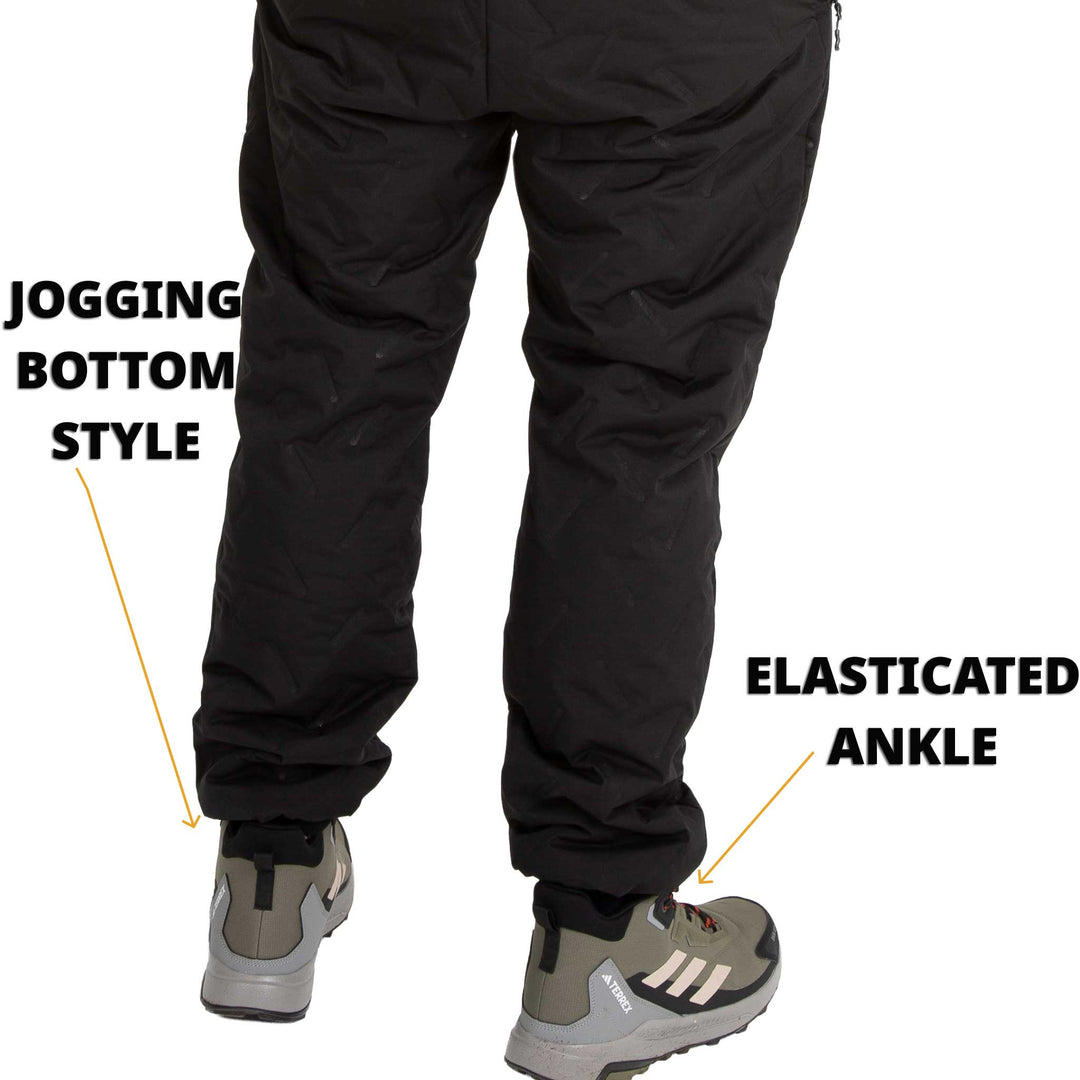 Comodidad, calor y protección: pantalones joggers térmicos impermeables de hombre con forro polar para el invierno.
