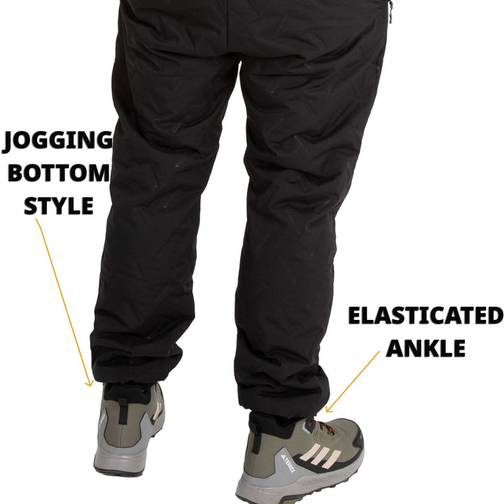Comodidad, calor y protección: pantalones joggers térmicos impermeables de hombre con forro polar para el invierno.