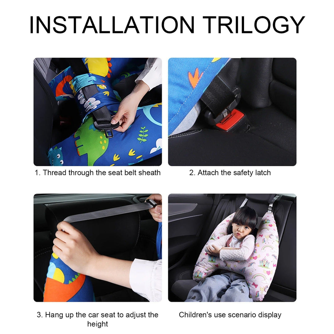 Soporte cervical ergonómico para viaje. Almohada universal para adultos y niños, lavable, suave.