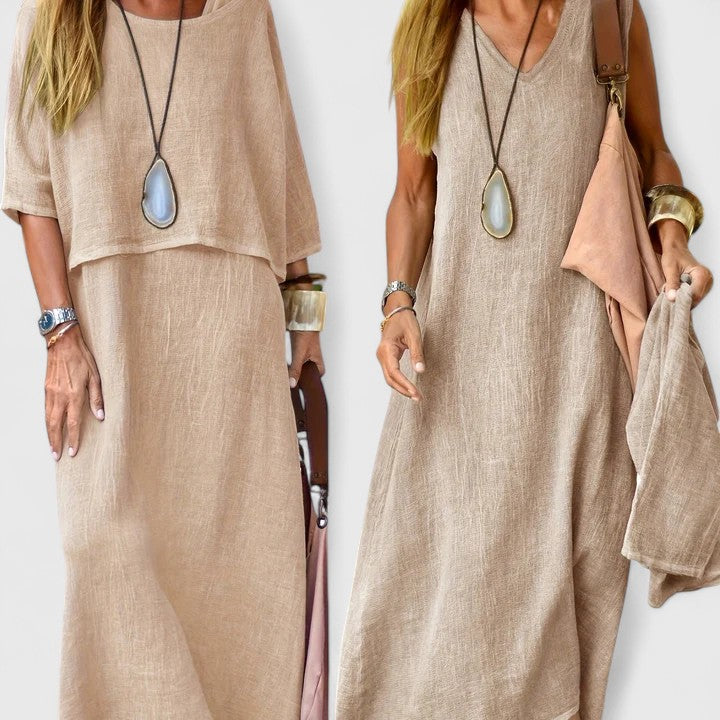 Moda femenina: Conjunto de falda y top a juego para mujer, un look versátil y elegante.