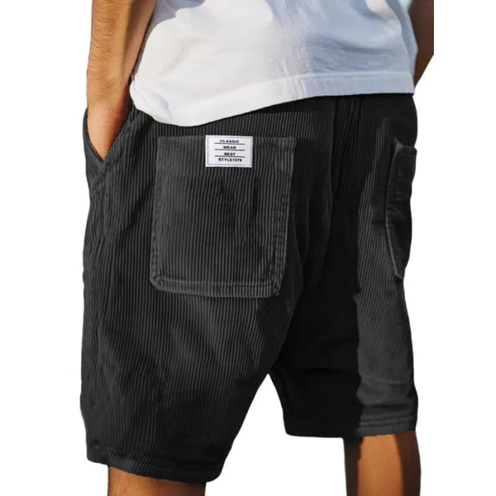 Short de terciopelo suave para hombre, prenda elegante y cómoda. Apto para atuendos de verano o invierno.