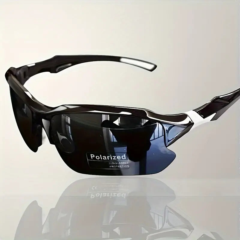 Gafas de sol deportivas polarizadas para hombres, ideales para ciclismo y running.