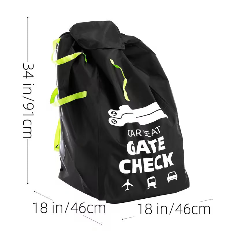 Bolsa de viaje para asiento de coche de niños, impermeable y con asas cómodas para facilitar su transporte.