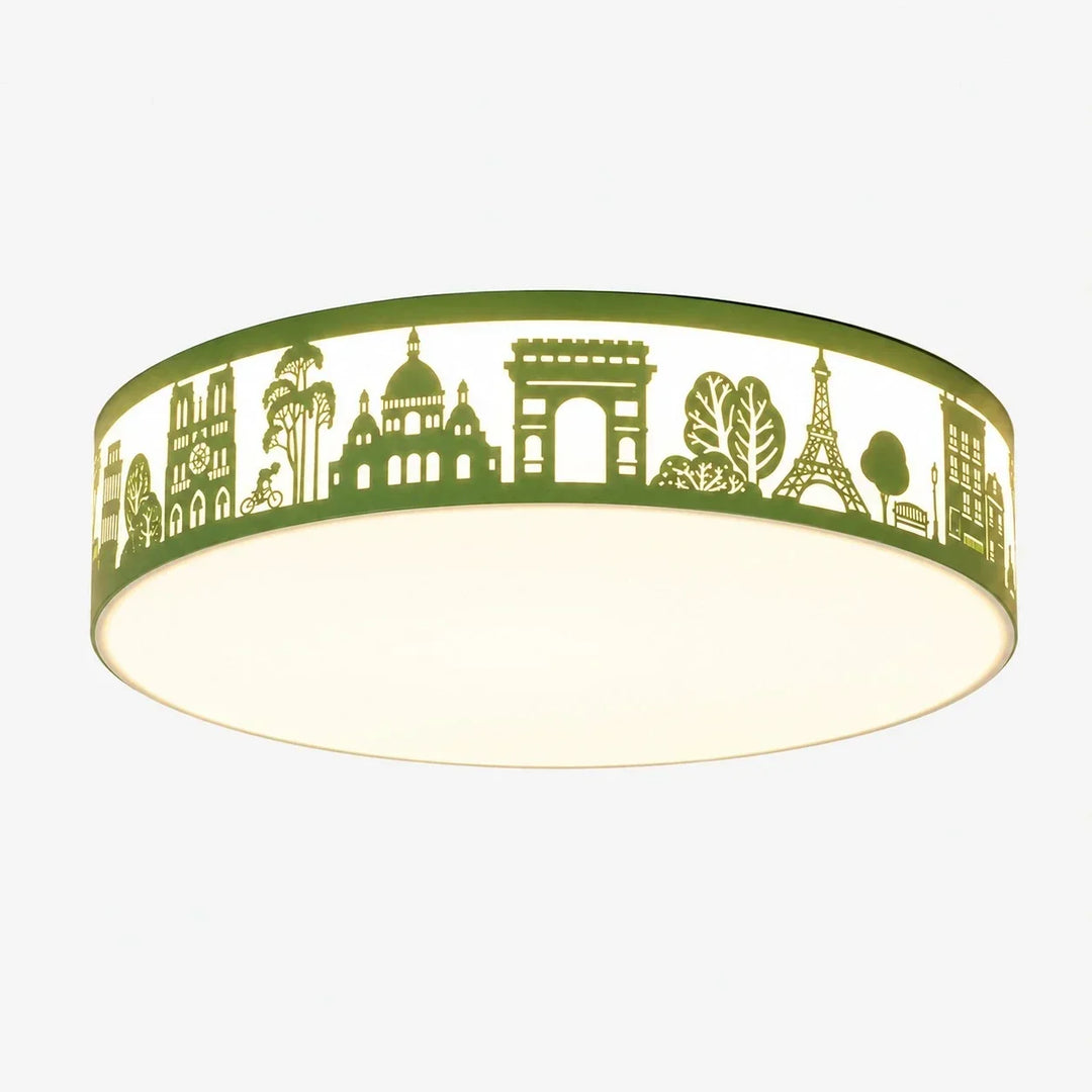 Iluminación LED empotrada con siluetas, ideal para ambientes modernos y confortables.