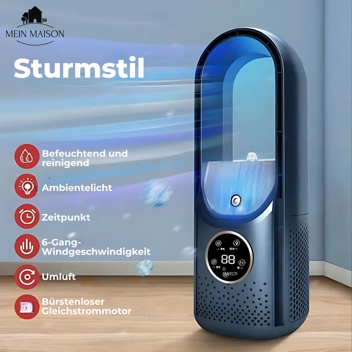 Enfriador de aire Airevo USB, compacto y silencioso. Combate el calor del verano, humidificador portátil para tu espacio.