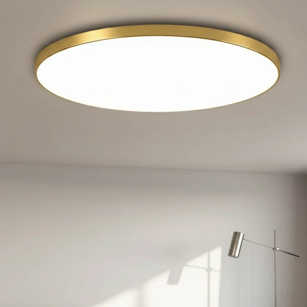 Luz de techo LED para cocina moderna, iluminación eficiente y diseño minimalista.