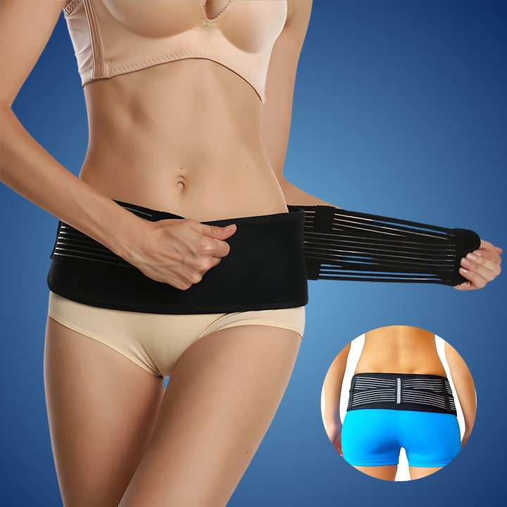 Cinturón pélvico unisex para corrección postural y alivio del dolor de espalda.