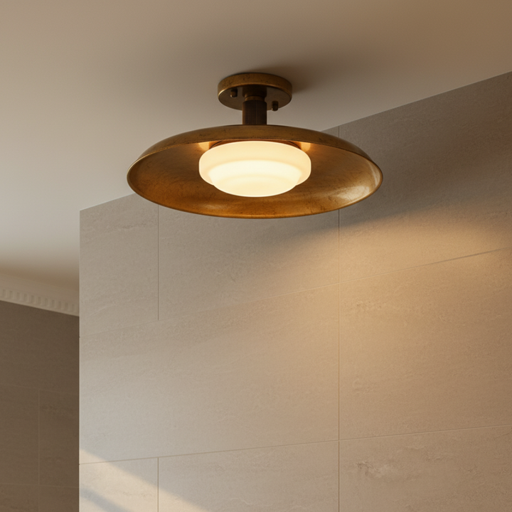 Lámpara de techo moderna Cymbale para sala o entrada, luz LED, opción luz cálida o fría. Decoración.