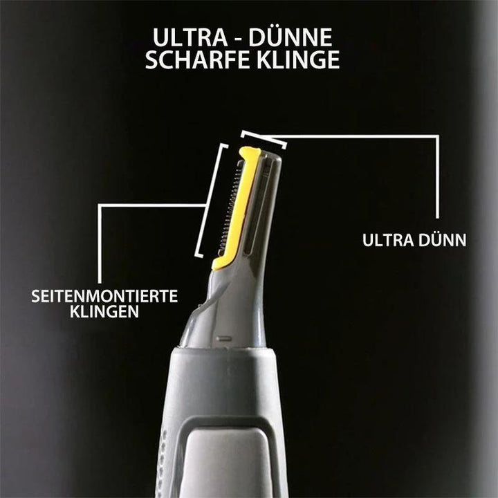 Depiladora unisex para cejas, nariz y orejas, con iluminación LED integrada. Afeitado preciso.