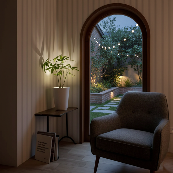 Luz de acento recargable USB, foco LED ajustable para iluminación de arte y hogar.